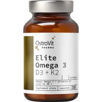 OstroVit Pharma Elite Omega 3 D3 + K2 (30 Kapsla)