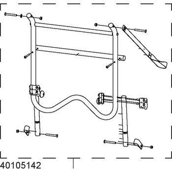 vozík za kolo Zadní montáž 40105142