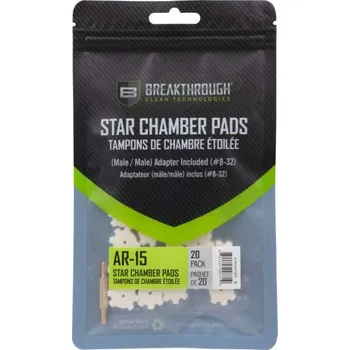 Čištění zbraně Breakthrough Clean Breakthrough® AR-15 Chamber Star Pad – 20 Pack