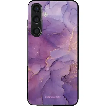 Pouzdro na mobilní telefon Lesklý kryt Mobiwear Glossy - Samsung Galaxy S24 Plus - G050G - Fialový mramor (Prémiové lesklé pouzdro, obal, kryt Mobiwear Glossy na mobil Samsung Galaxy S24 Plus - G050G - Fialový mramor, materiál Plast + TPU silikon - krytí po všech stranách,)