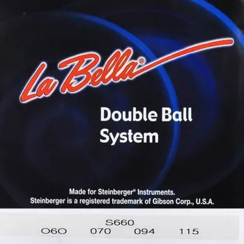 Struna pro kytaru a smyčcový nástroj LaBella Double Ball End System L-S660, Struny na elektrickou baskytaru