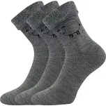 BOMA Ovečkana 3 páry tmavě šedé melé