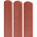 Transform cihlová plastová plotovka 78 x 21, 1,5 m, s půlkulatou hlavou