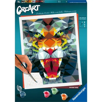 omalovánky Ravensburger 23626 CreArt Polygonový tygr