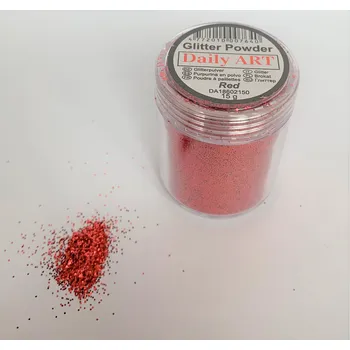Třpytka na tělo a vlasy Glitry červené - red 15g