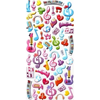 Samolepky hudební značky a nástroje 1