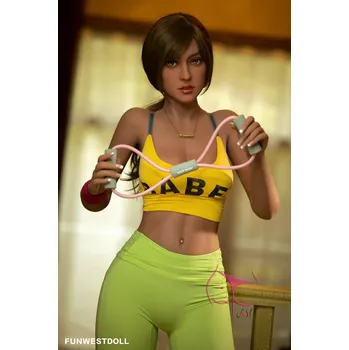 Silikonová panna FunWestDoll 165cm C-Cup Tan European Jasmine - realistická panna