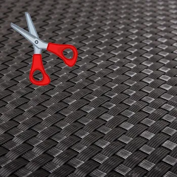 Příslušenství pro plot Umělý ratan - černá, výška 1m (Ratanová rohož z technoratanu - metráž)