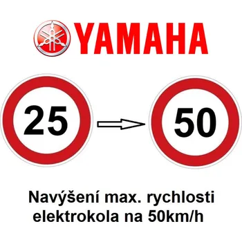 Nosič kol Služba navýšení rychlosti elektrokola 50km/h YAMAHA - Chip tuning