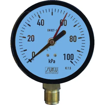 Ventil SUKU Manometr pr. 100 mm: 0 - 100 KPa