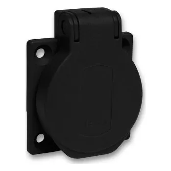 Stavebniny SCHN PKN51N Zásuvka 50 x 50 16A 2P+PE 250V IP54 černá