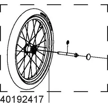 vozík za kolo Kolo Schwalbe 50mm 18" 40192417