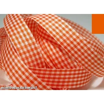 Stuha Lemovka - stuha - stuhy - mašle kostka oranžová