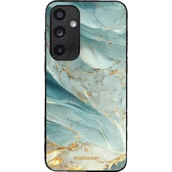 Pouzdro na mobilní telefon Lesklý kryt Mobiwear Glossy - Samsung Galaxy A55 5G - G022G Zelenkavý a zlatavý mramor (Prémiové lesklé pouzdro, obal, kryt Mobiwear Glossy na mobil Samsung Galaxy A55 5G - G022G Zelenkavý a zlatavý mramor, materiál Plast + TPU silikon - krytí po všech)