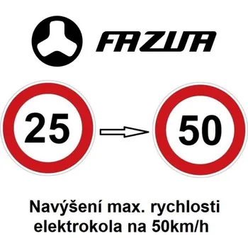 Nosič kol Služba navýšení rychlosti elektrokola 50km/h FAZUA - Chip tuning