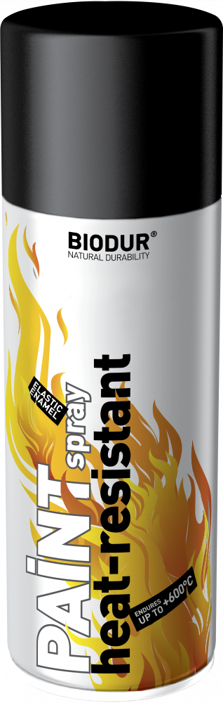 Barva na vysoké teploty ve spreji černá 400ml 600°C