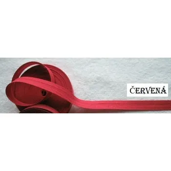 Stuha Lemovka šikmý proužek červená