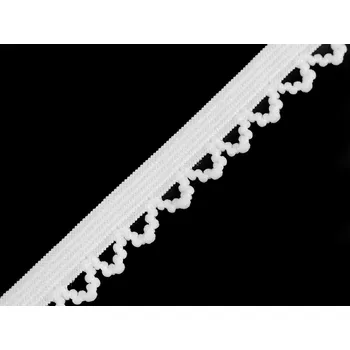 Ozdobná pruženka šíře 10 mm, barva 10 bílá