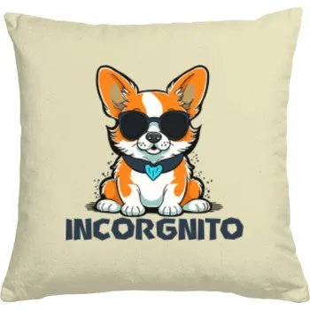 Polštář Polštář bavlněný s potiskem Incorgnito polštář