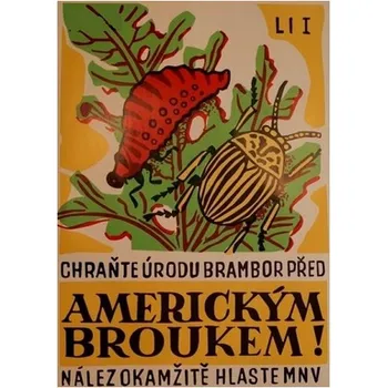 Plechová cedule Plechová cedule Americký brouk (Retro suvenýr)