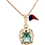Soliter Zlatý přívěs s turmalínem syntetický