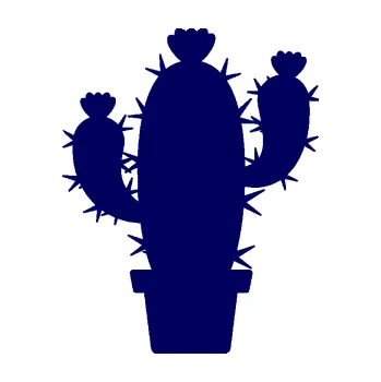 Samolepící dekorace SAMOLEPKA Kaktus 003 pravá (23 - tmavě modrá) NA AUTO, NÁLEPKA, FÓLIE, POLEP, TUNING, VLASTNÍ TEXT, TISK, AUTOSAMOLEPKY.cz, POLEPY, OBRÁZEK, LOGO, SAMOLEPKY