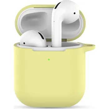 Pouzdro na mobilní telefon Pouzdro / obal pro Apple AirPods 2019 s bezdrátovým pouzdrem - silikonové - žluté
