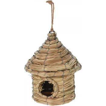 Ptačí budka z mořské trávy 18x20 cm