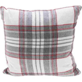 Podsedák HOMESTYLING Polštář dekorační 45 x 45 cm kostka bílá/šedá KO-AAE332290