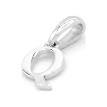 Přívěsek Přívěsek z bílého zlata, písmeno Q 0,60g