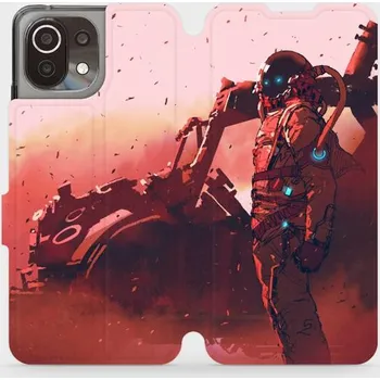 Pouzdro na mobilní telefon Flipové pouzdro Mobiwear na mobil Xiaomi 11 Lite 5G NE - MA09S Průzkumník s červeným vozítkem - VÝPRODEJ (Parádní flip obal, kryt, pouzdro Mobiwear na mobilní telefon Xiaomi 11 Lite 5G NE s motivem MA09S Průzkumník s červeným vozítkem)
