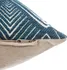 Povlak na dekorativní polštářek Atmosphera 164105B Povlak na polštářek 40 x 40 cm modrý/geometrické vzory