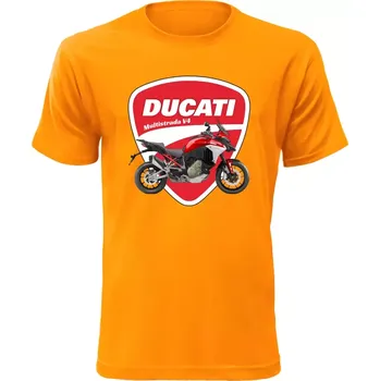 Pánské tričko Ducati Multistrada V4 oranžové
