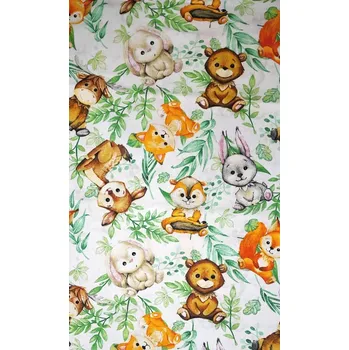 Bavlněná látka š. 160 cm - zvířátka
