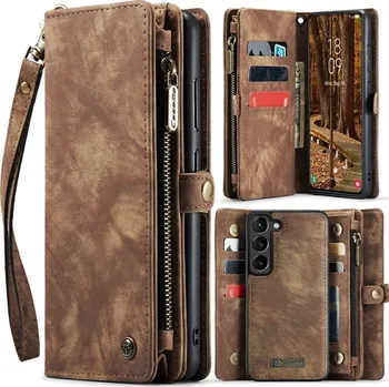 Pouzdro na mobilní telefon VSECHNONAMOBIL 68797 WALLET Ochranný kryt s peněženkou 2v1 pro Samsung Galaxy S24 Plus 5G hnědý