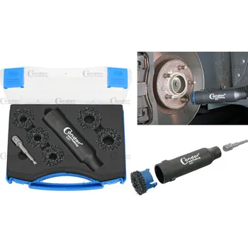 Nářadí pro automobil Condor kotouče nylonové porézní na odstraňování rzi v okolí šroubů, sada 7 dílů - 100-08155