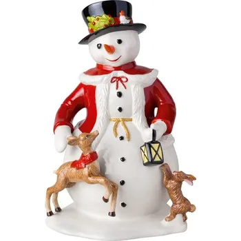 Vánoční dekorace VILLEROY & BOCH Christmas Toys Memory dekorace Sněhulák 24x23x36 cm bílá