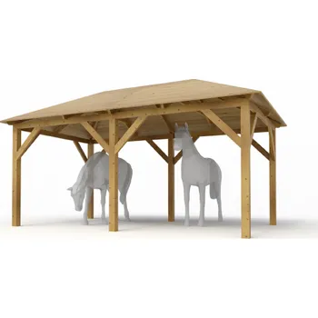 Pergola Drevena Přístřešek-box pro koně 270x470