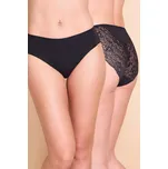 Cotonella sada bavlněných kalhotek klasického střihu černá - COTBLC/černá / XL COT2B001-BLC