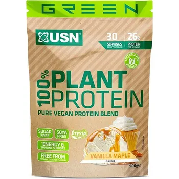 Protein USN 100% Plant Protein 900 g vanilka
