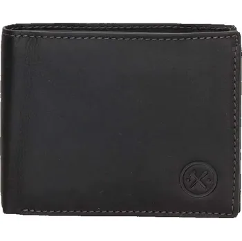 Peněženka Černá pánská kožená peněženka "Omaha"