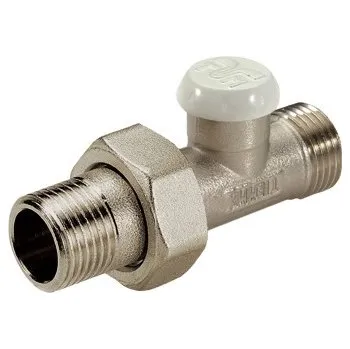 Hlavice pro radiátor TIEMME přímé radiátor. uzavíratelné šroubení s napojením na Cu, Pex a Al-Pex trubky 3/8"