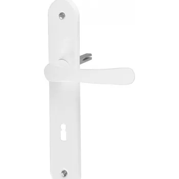 MAGICHOME Štíty dveřní s klikou 72mm klíč MANUELA bílá