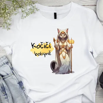 Dámské tričko - Kočičí bohyně Velikost: S