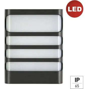 Venkovní osvětlení LED venkovní nástěnné svítidlo E2 Vega IP65 7,5 W 1100 lm 4000 K antracit