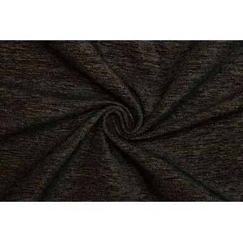 Potahová | Čalounická látka žinylka - Černá s protkáváním