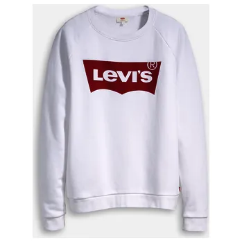 Dámská mikina Levi´s®RELAXED GRAPHIC CREW Mikina bílá s nápisem XS