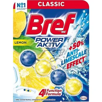 WC čistič Bref WC Power Aktiv 50g, Lemon