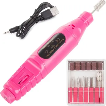 Bruska na nehty Verk 15938 Manikúrní frézka na nehty růžová