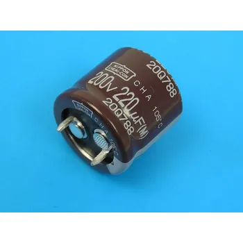Kondenzátor 220uF/200V - 105°C Nippon CHA kondenzátor elektrolytický, high ripple current